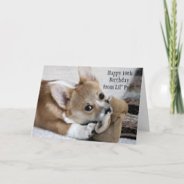 Corgi Birthday Deseja Cartão