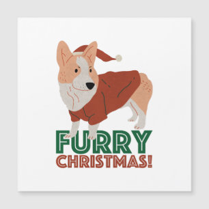 Corgi bonitinho com trocadilho de Natal: Feliz Nat