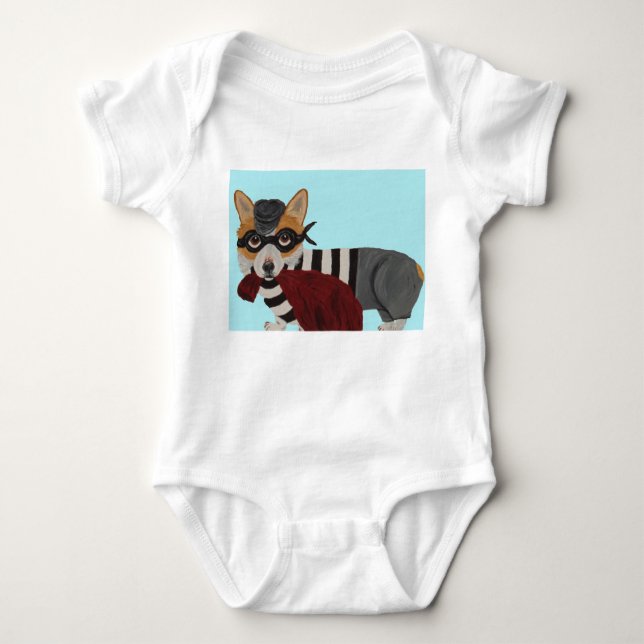 Corgi Burglar T-Shirt (Frente)