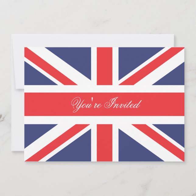 Corgi de Londres Inglaterra com convite de festas (Frente)