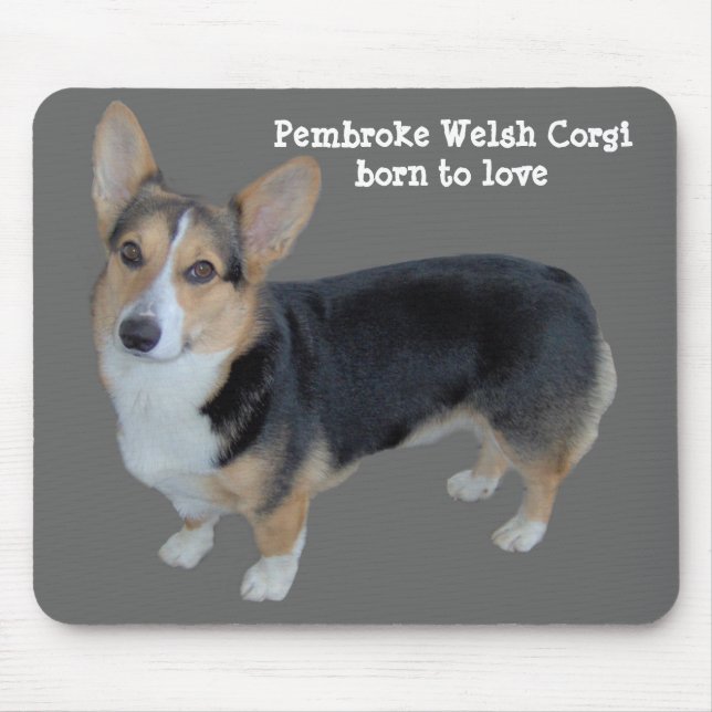 Corgi Mousepad com alma de Galês do Pembroke (Frente)