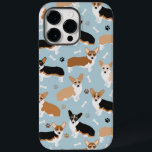 Corgi - Patas e Ossos do Cão<br><div class="desc">Cães de Corgi,  bonitos,  com casaco de cor vermelha e tripla,  com estampas de pata e padrão de ossos de cães.</div>