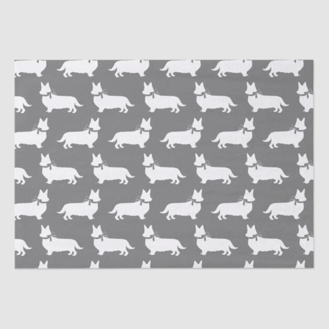 Corgi Puppy Dog Pembroke Papel Tecido Galês (Frente )