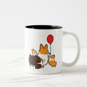 Corgi vermelho da Tri Cor eu amo a caneca