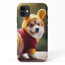 Corgi Winnie a capas de iphone Pooh V2