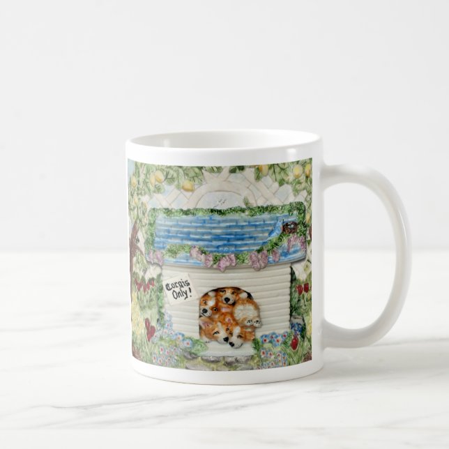 "Corgis somente!" caneca (Direita)