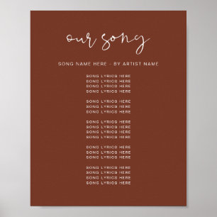 CORIANDER Boho Rust Song Poster