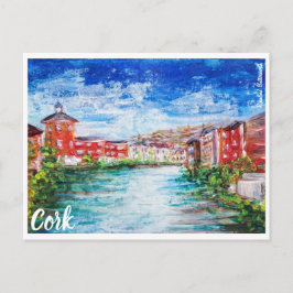 Cork, River Lee pintando cartão postal