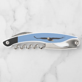 Corkscrew com águia careca em voo