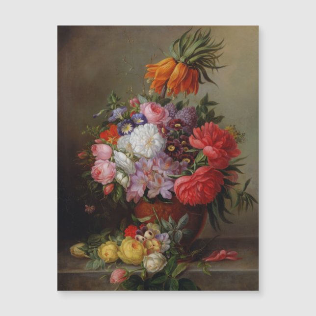 Cornelis Johannes van Hulsteijn Vase com Flores (Frente)