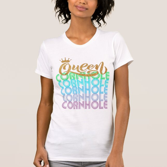 Cornhole Queen T-Shirt (Frente)