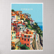 Corniglia Itália Costa Impressão de Viagem - Bela