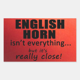 Corno Inglês não é tudo um adesivo retangular