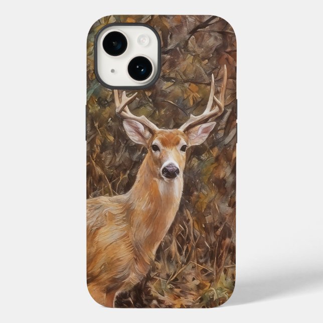 Cornos de Veado Buck Selvagem Arte de Veado Capinh (Verso)