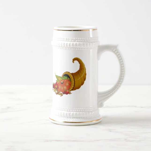 Cornucopia Caneca de cerveja Laranja de Ação de Gr (Direita)