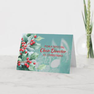 Coro Diretor em Notas de Música Aquarela de Natal