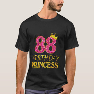 Coroa 88º aniversário Princesa Camisa de 88 anos