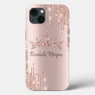 Coroa Chic Glitter Cool Gota Dourado Rosa