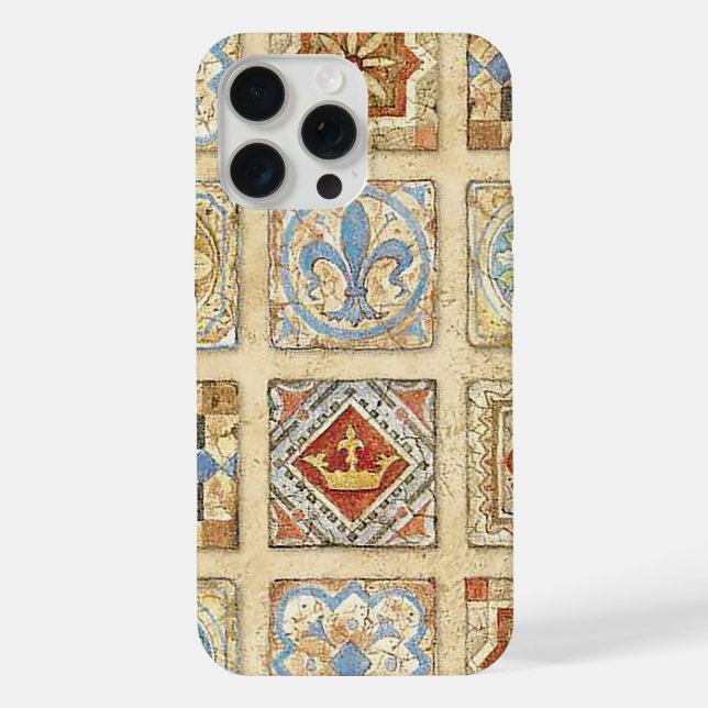 Coroa de Azulejos Cerâmicos Medieval Fleur De Lis (Verso)