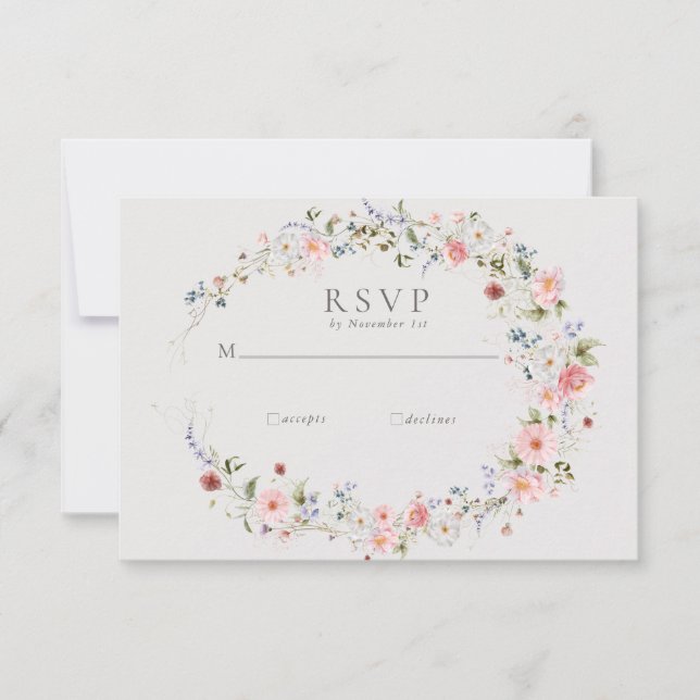 Coroa de Flor Silvestre | Casamento Rsvp (Frente)