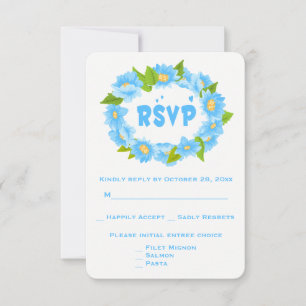 Coroa de Flores Casamento Flor Turquesa RSVP Flora