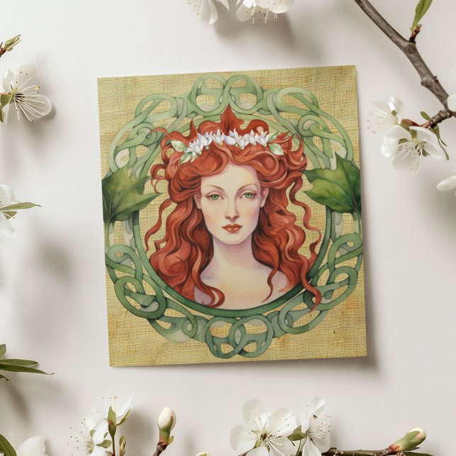 Coroa de Imbolc de Sta. Brígida Cartão de Boas Fes (Criador carregado)