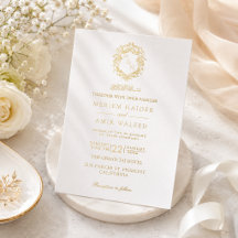 Coroa de Monograma Islâmico de Casamento Elegante