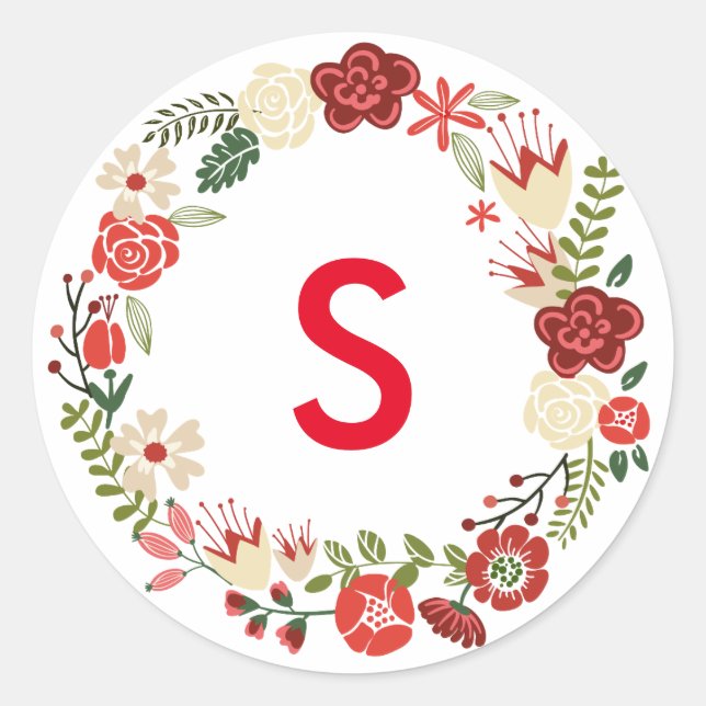Coroa de Natal | Adesivos de Natal (Frente)