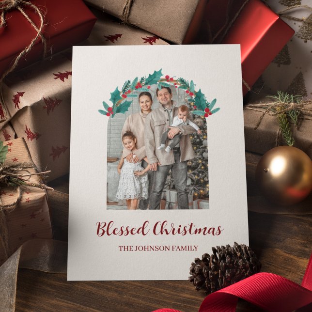 Coroa de Natal Personalizada com Foto e Nome (Criador carregado)