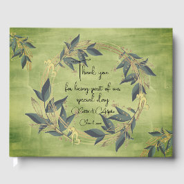 Coroa de Oliveira para Casamento Livro de Visitas 