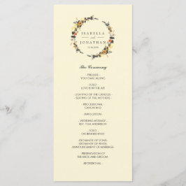 Coroa de Outono | Programa de casamento moderno