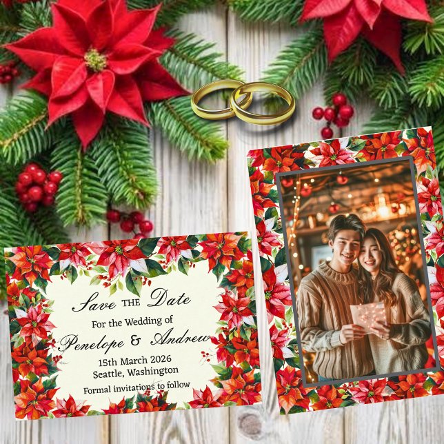 Coroa de Poinsettia dos Andes Salva o Cartão de Da (Criador carregado)