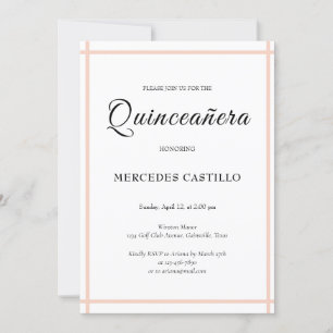 Coroa Floral Boho Rosa Convite Quinceañera