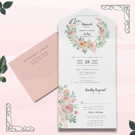 Coroa Floral de Romance Atemporal Casamento