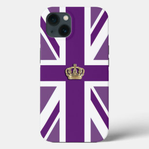 Coroa sobre a bandeira Patriótica da União Britâni