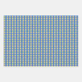 Coroa sueca em azul e amarelo