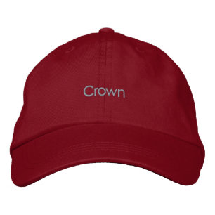 Coroa Têxtil Personalizado Boné Vermelho Cor Chapé