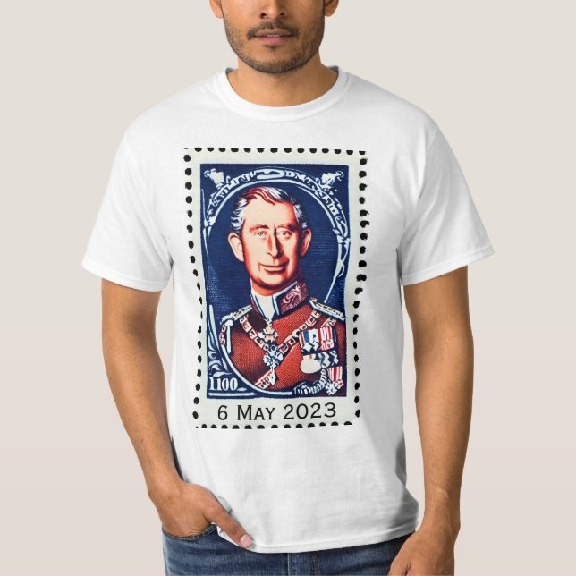coroação do Rei Carlos III T-Shirt (Frente)
