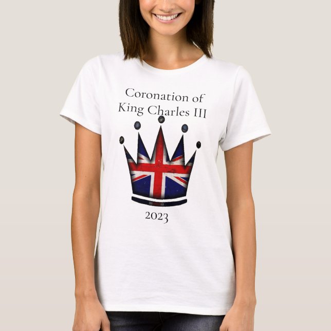 coroação do Rei Carlos III T-Shirt (Frente)