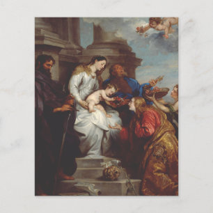 coroação do Santo Rosalia por Anthony van Dyck
