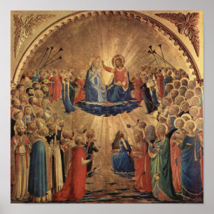 Coroação do Virgin por Fra Angelico - poster