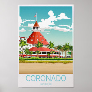 Coronado San Diego Poster de viagens California Vi