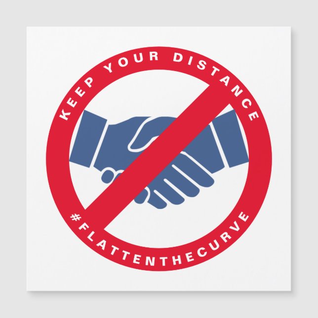 Coronavírus sem aperto de mão (Frente)