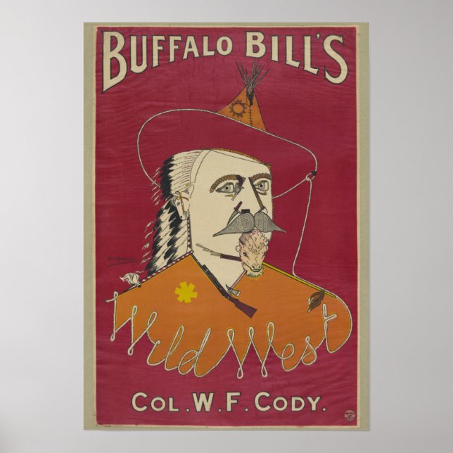Coronel W. F. Cody Poster do Buffalo Bill (Frente)