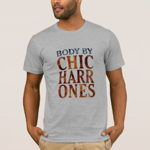 corpo de chicharrones com camiseta engraçada de p