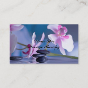 corpo pelo cartão de visita da massagem