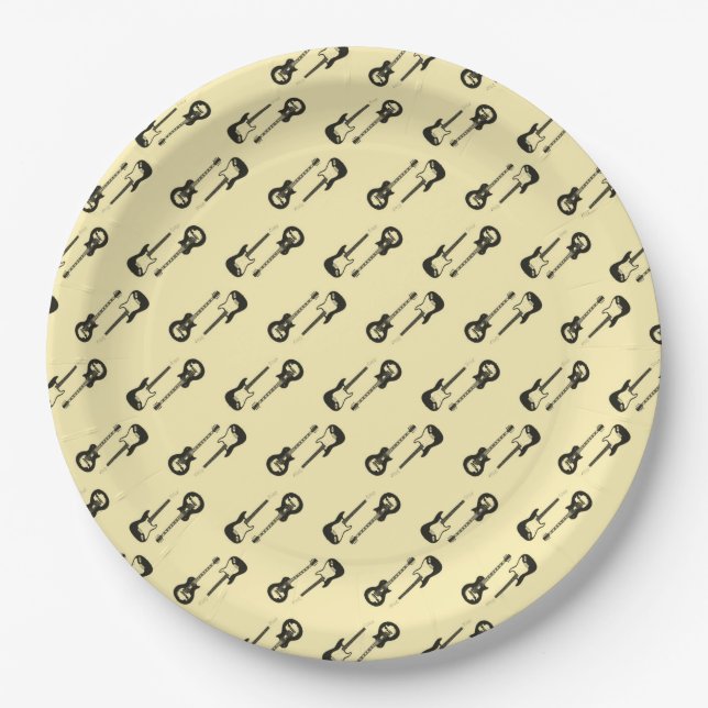 corpos de guitarra pratos de papel (Frente)
