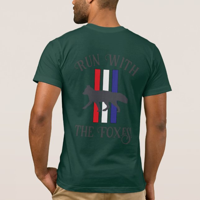Corra com o T-Shirt das raposas (Verso)