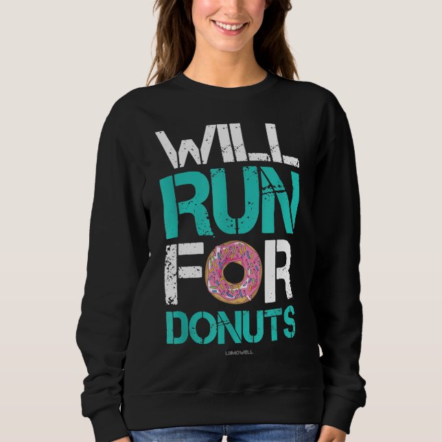 Corre Para Rosquinhas Camisas Engraçadas (Frente)