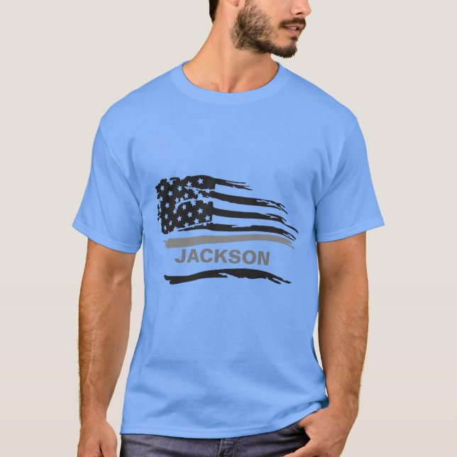 Correções Grunge Flag T-Shirt (Frente)